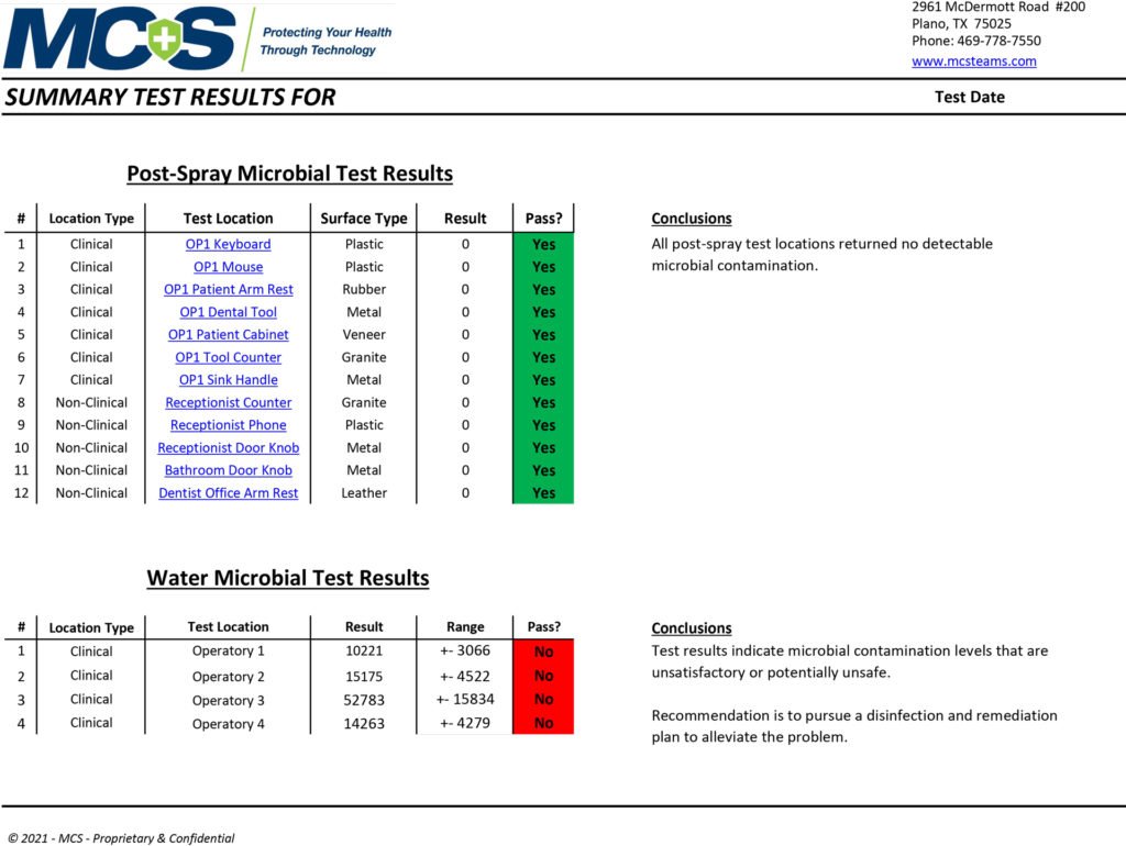 MCS Sample Results 3