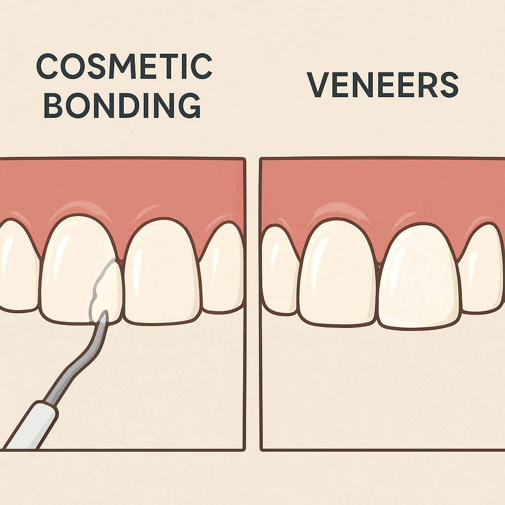 cosmetic bonding vs veneers